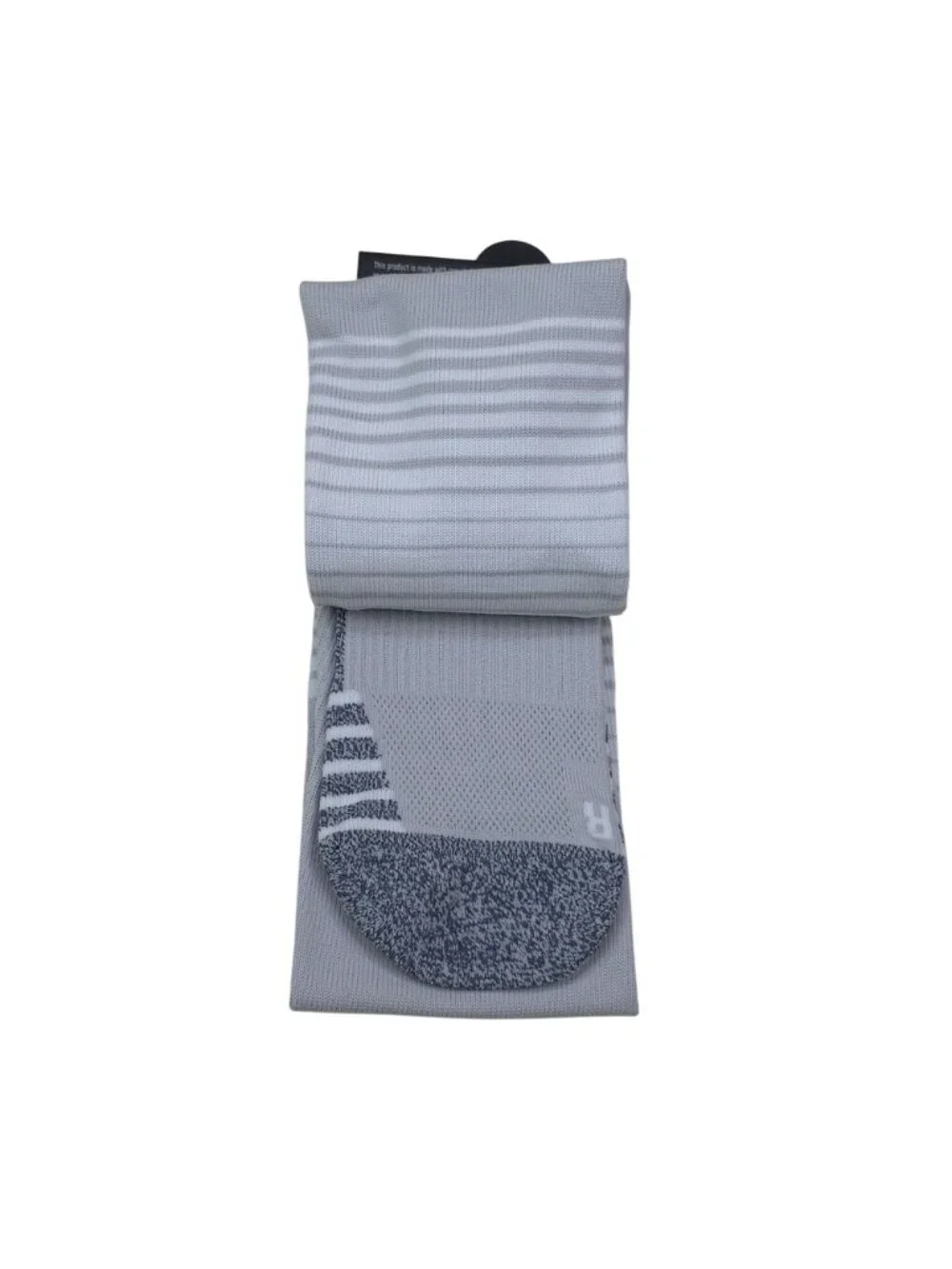 Adidas Soccer Team Speed Socks Large Aeroready Compression Wicking Gray